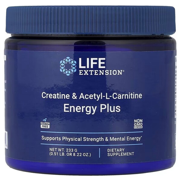Creatine & Acetyl-L-Carnitine Energy Plus - 233 grams