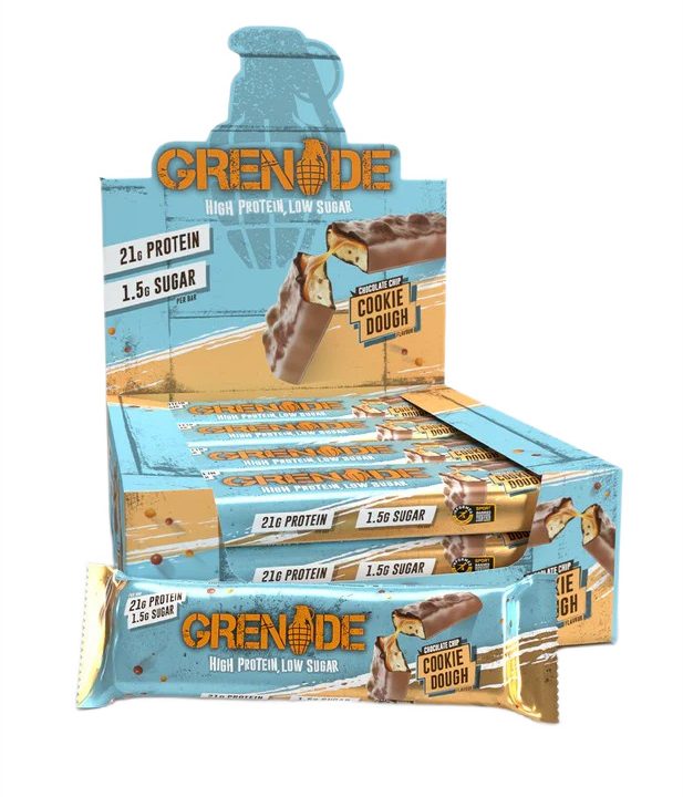 Protein Bars, Chocolate Chip Cookie Dough - 12 x 60g