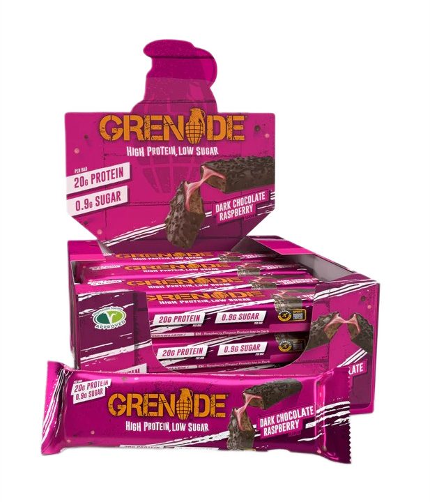 Protein Bars, Dark Chocolate Raspberry - 12 x 60g