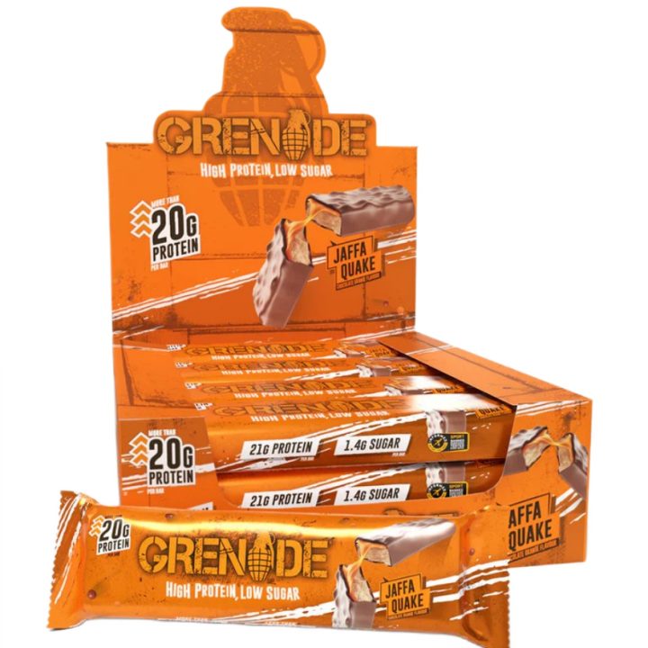 Protein Bars, Jaffa Quake - 12 x 60g
