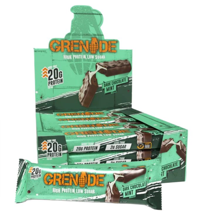 Protein Bars, Dark Chocolate Mint - 12 x 60g