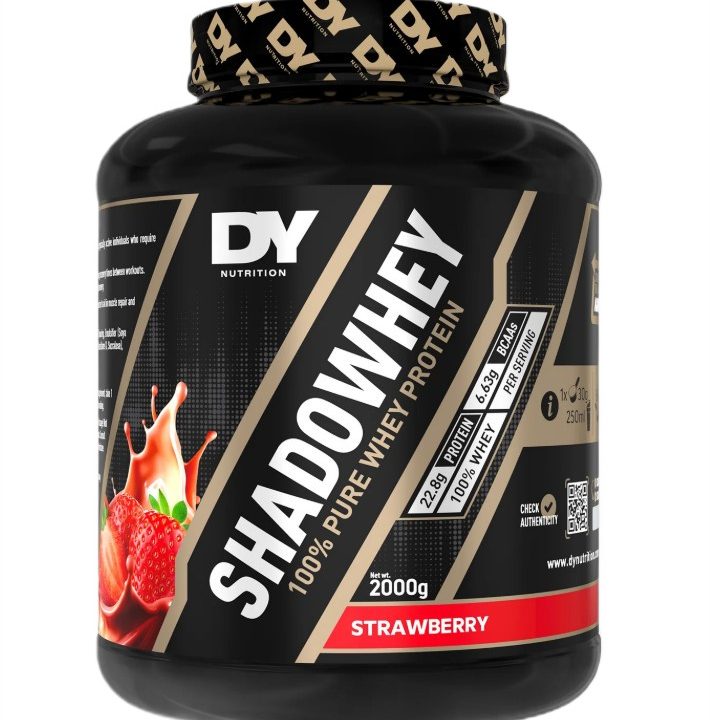 ShadoWhey 100% Pure Whey Protein, Strawberry - 2000 grams
