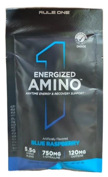 Energized Amino, Blue Raspberry - 9 grams (1 serving)