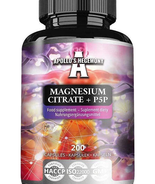 Magnesium Citrate + P5P - 200 caps