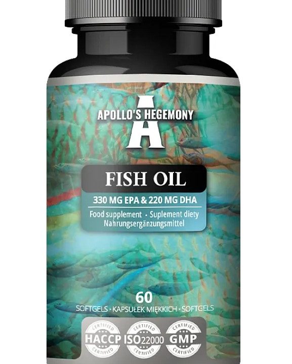 Fish Oil, 330mg EPA & 220mg DHA - 60 softgels
