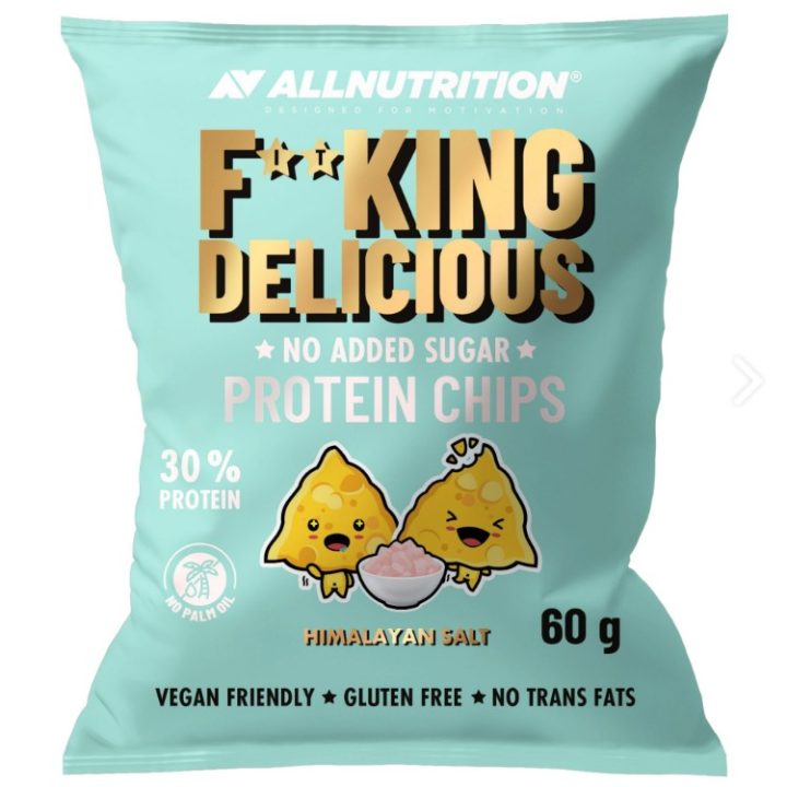 Fitking Delicious Protein Chips, Himalayan Salt - 60 grams