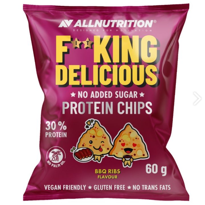 Fitking Delicious Protein Chips, BBQ Ribs - 60 grams