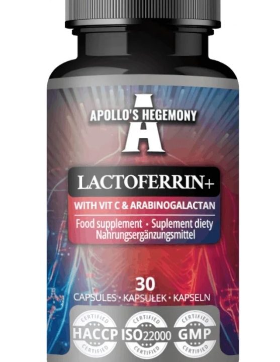 Lactoferrin+ with Vit C & Arabinogalactan - 30 caps