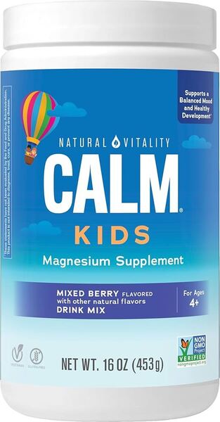 Natural Calm Kids, Mixed Berry - 453 grams