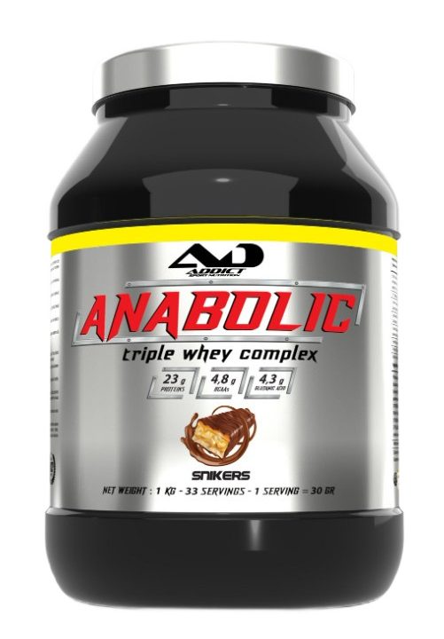 Anabolic Triple Whey Complex, Snikers - 1000 grams