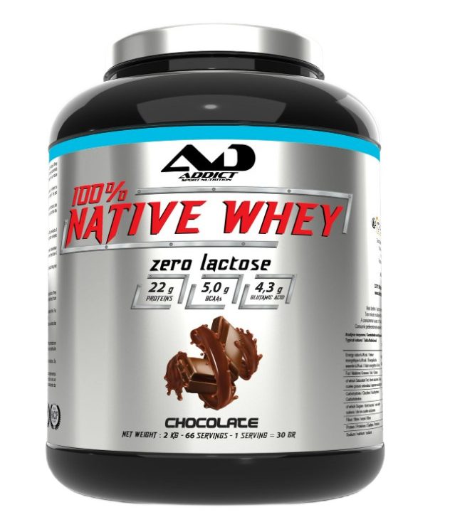 100% Native Whey Zero Lactose, Chocolate - 2000 grams