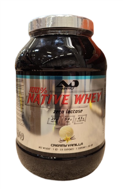 100% Native Whey Zero Lactose, Creamy Vanilla - 1000 grams
