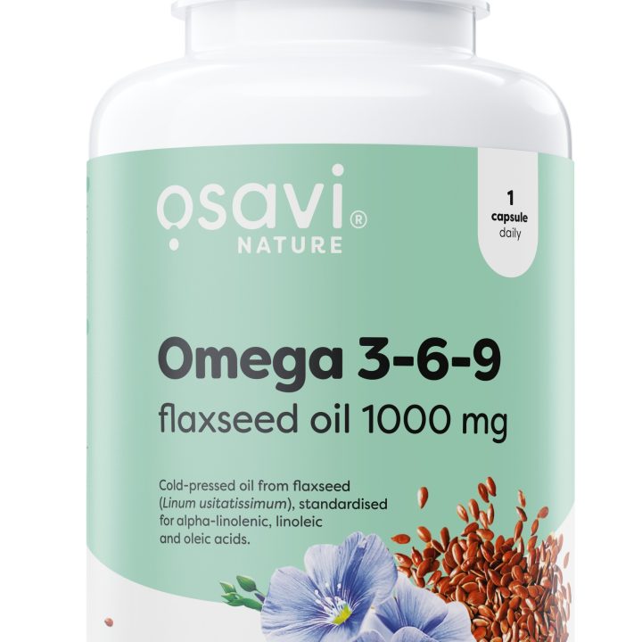 Omega 3-6-9 Flaxseed Oil, 1000mg - 120 softgels