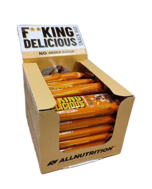 Fitking Delicious Snack Bar, Caramel Peanut - 24 x 40g