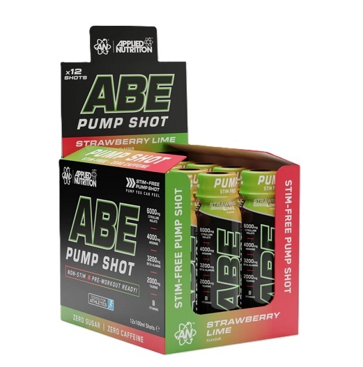 ABE Pump Shot, Strawberry Lime - 12 x 100 ml.