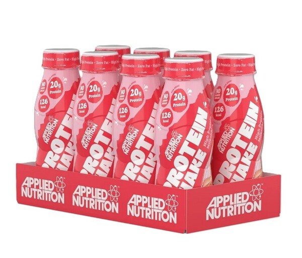 High Protein Shake, Strawberries & Cream - 8 x 330 ml.
