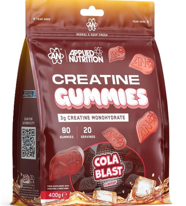 Creatine Gummies, Cola Blast - 80 gummies
