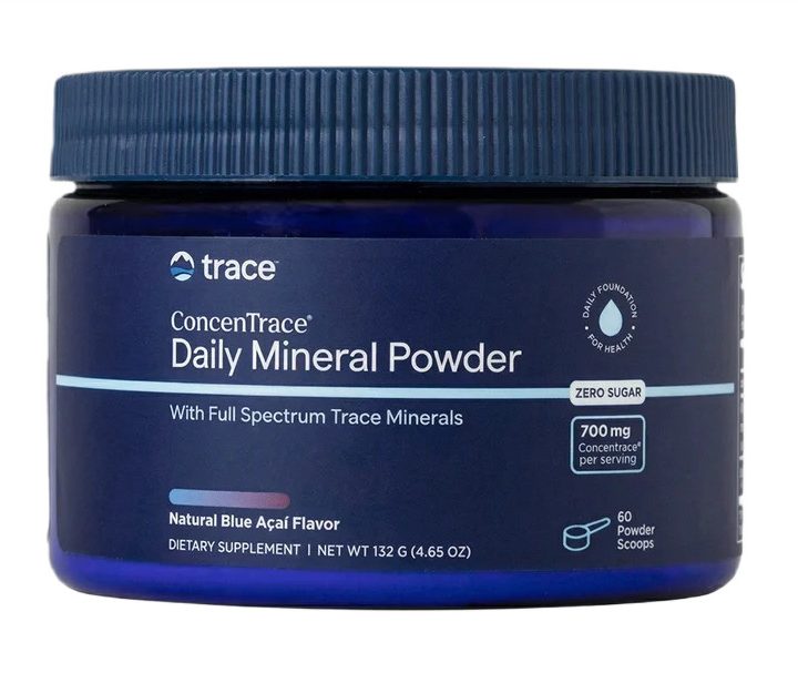 ConcenTrace Daily Mineral Powder, Natural Blue Acai - 132 grams