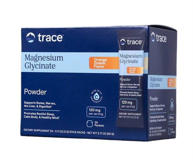 Magnesium Glycinate Powder Stick Packs, Orange Dream - 30 x 3g