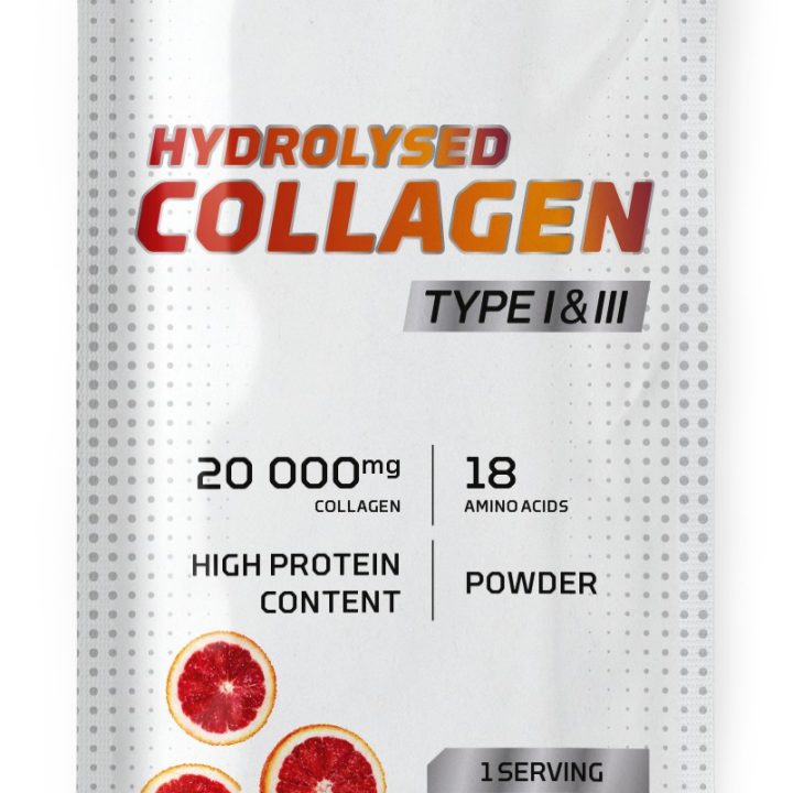 Hydrolysed Collagen Type I & III, Blood orange - 22 grams (1 serving)
