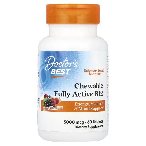 Chewable Fully Active B12, Mixed Berries - 60 tablets