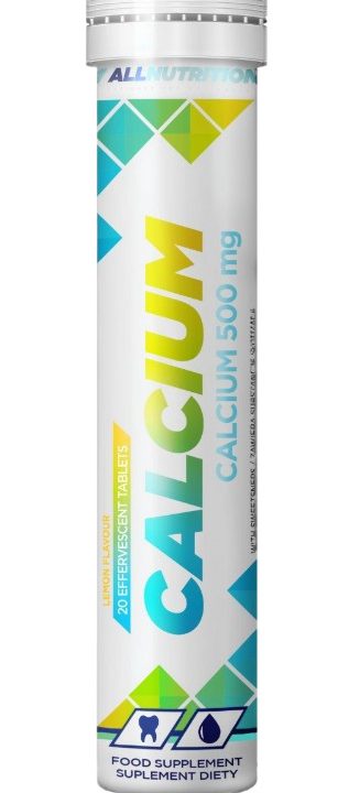 Calcium, 500mg (Lemon) - 20 effervescent tablets