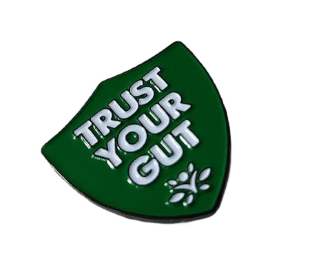 Swanson Trust Your Gut Pin, Green