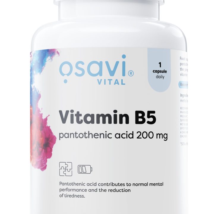 Vitamin B5 Pantothenic Acid, 200mg - 180 vegan caps