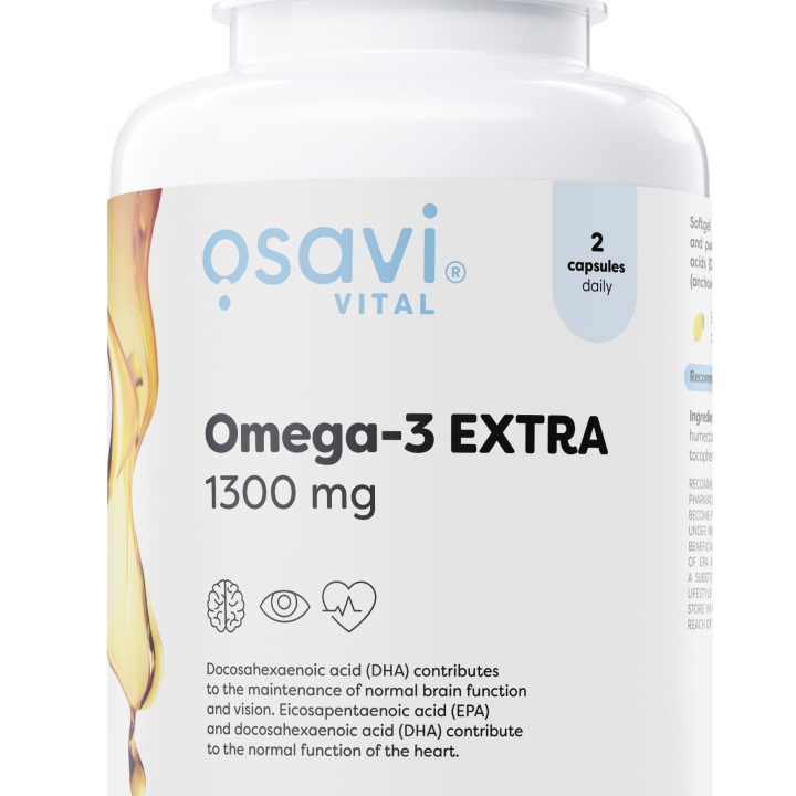 Omega-3 Extra Molecularly Distilled, 1300mg (Lemon) - 120 softgels