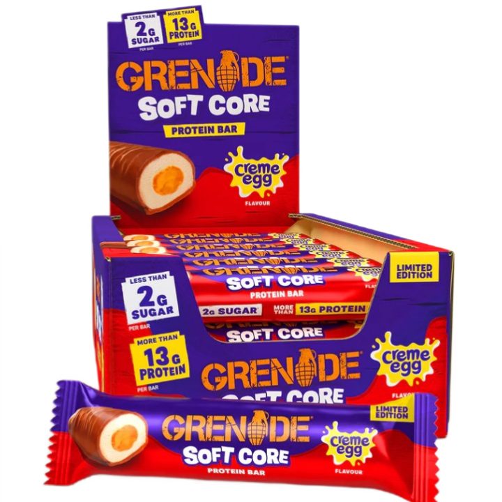 Soft Core Protein Bars, Creme Egg - 18 x 45g