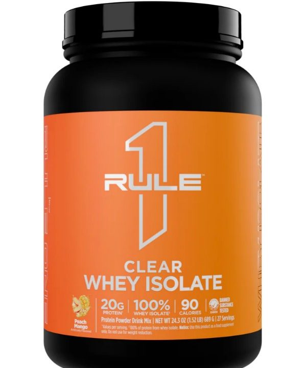 Clear Whey Isolate, Peach Mango - 689 grams