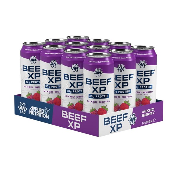 Beef XP Cans, Mixed Berry - 12 x 500 ml.