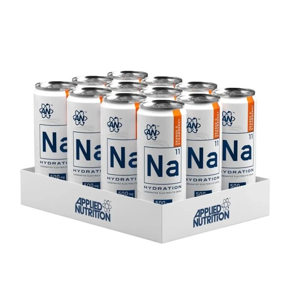 Na11 Hydration Cans, Orange & Strawberry - 12 x 330 ml.