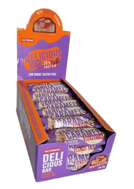 Delicious Protein Bar, Vanilla Caramel - 28 x 50g