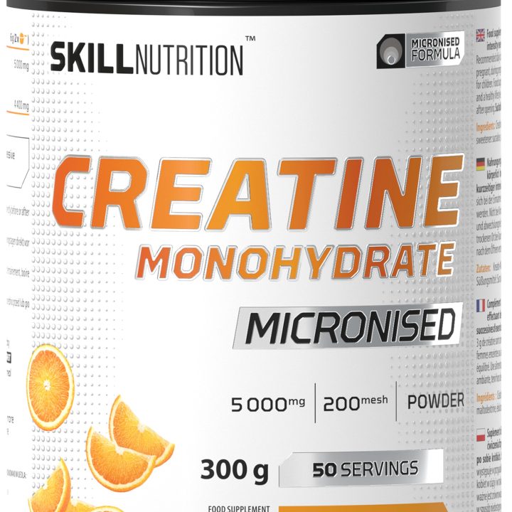 Micronised Creatine Monohydrate Flavoured, Orange - 300 grams