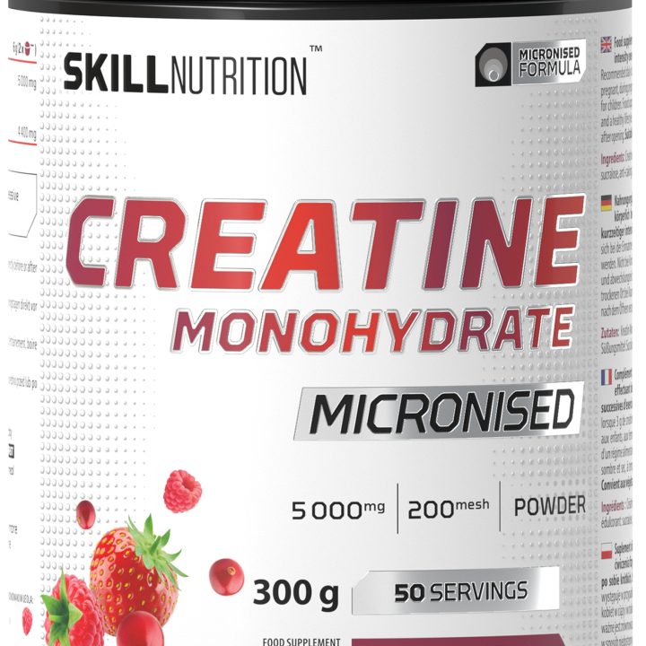 Micronised Creatine Monohydrate Flavoured, Berry Blast - 300 grams