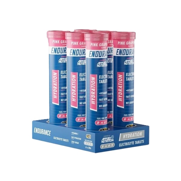 Endurance Hydration Electrolyte Effervescent Tablets, Pink Grapefruit - 6 x 20 tabs