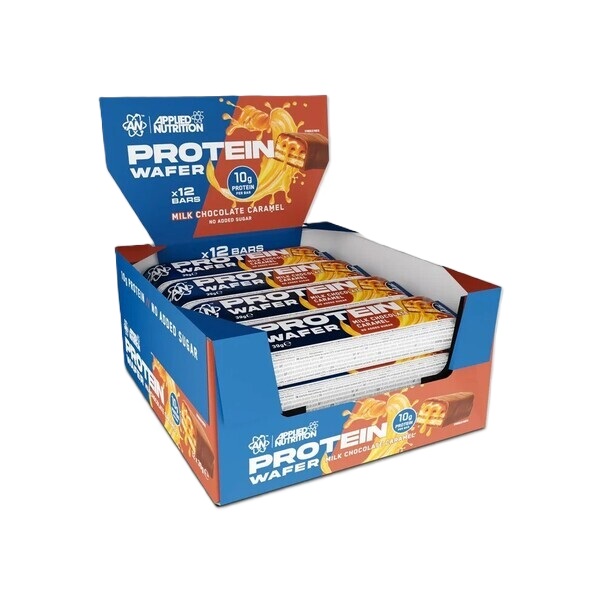 Protein Wafer, Milk Chocolate Caramel - 12 x 39g