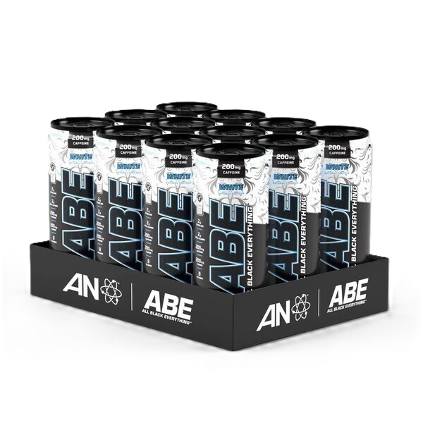 ABE Energy + Performance Cans, White - 12 x 330 ml.