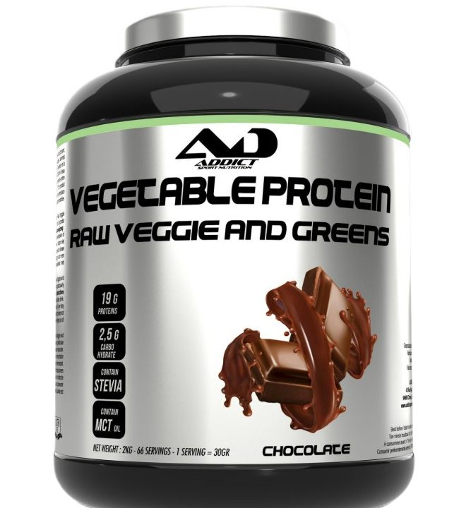Vegetable Protein Raw Veggie and Greens, Chocolate - 2000 grams