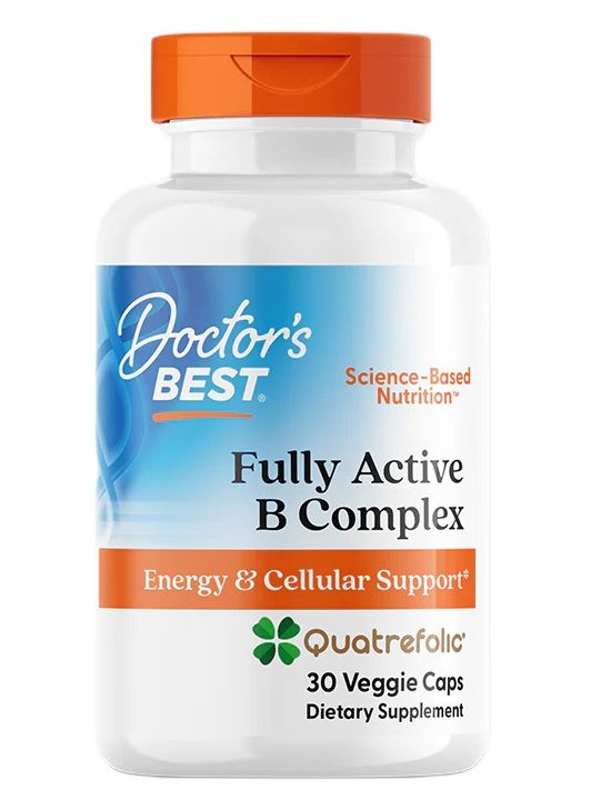 Fully Active B-Complex with Quatrefolic - 30 vcaps