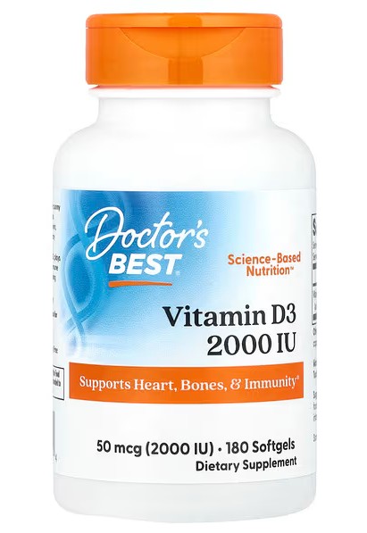 Vitamin D3, 2000 IU - 180 softgels