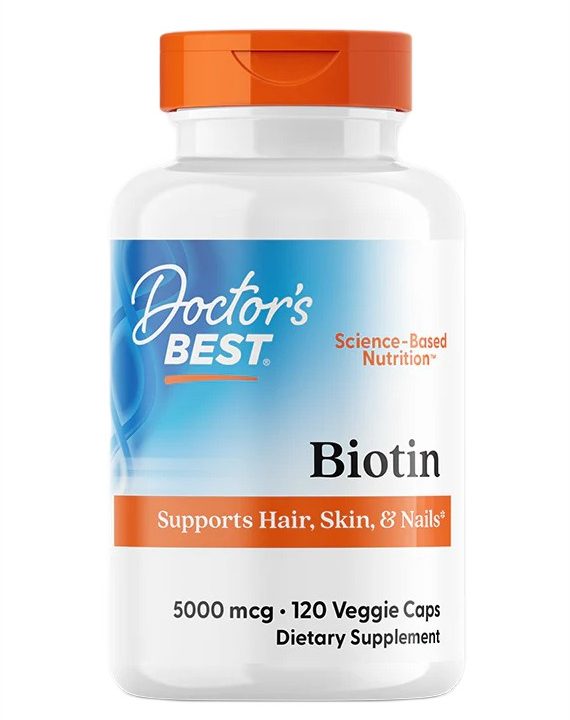 Biotin, 5000mcg - 120 vcaps