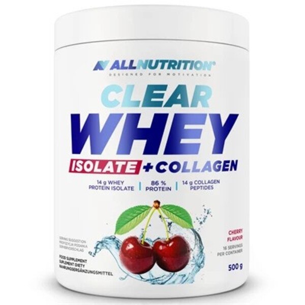 Clear Whey Isolate + Collagen, Cherry - 500 grams