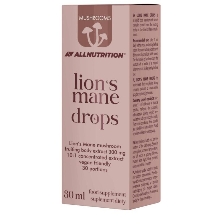 Mushrooms Lion's Mane Drops, 300mg - 30 ml.