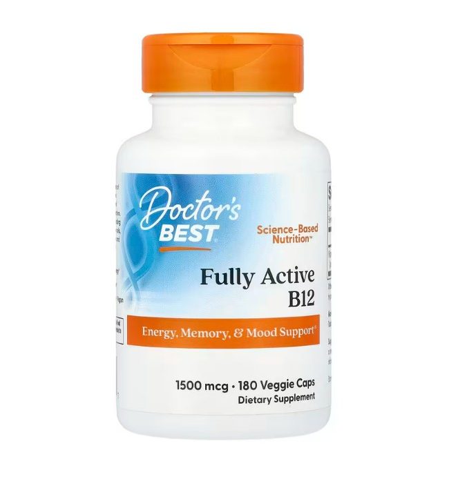Fully Active B12, 1500mcg - 180 vcaps