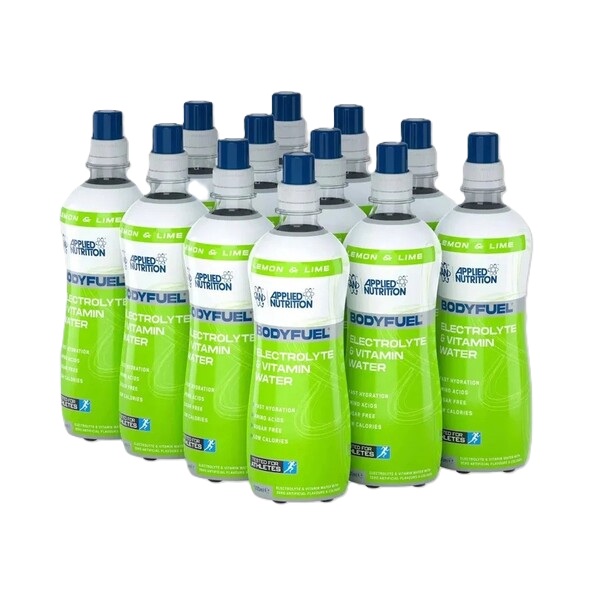 Bodyfuel Electrolyte & Vitamin Water, Lemon & Lime - 12 x 500 ml.