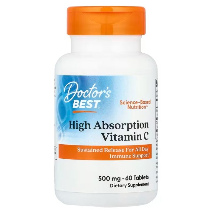 High Absorption Vitamin C, 500mg - 60 tablets