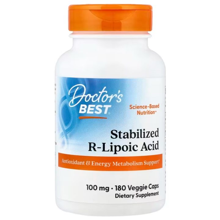 Stabilized R-Lipoic Acid, 100mg - 180 vcaps