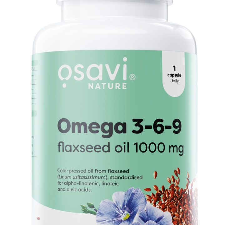 Omega 3-6-9 Flaxseed Oil, 1000mg - 60 softgels
